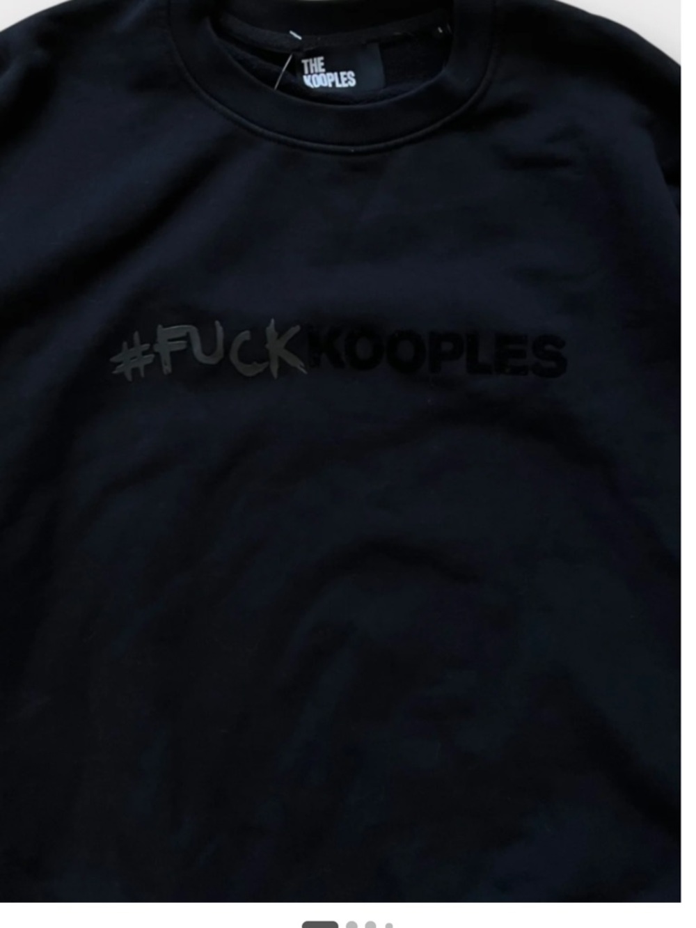 ✔️ 34 BNWT The Kooples Black Hoodie with F*** Kooples Logo across chest $215